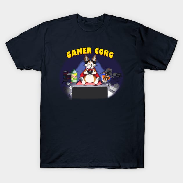 Gamer Corg T-Shirt by ProfessorThorgi